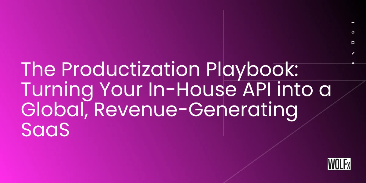 The Productization Playbook