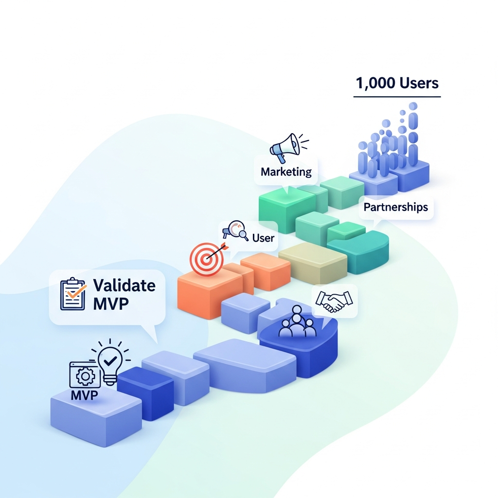 SaaS Launch Roadmap: Validate an MVP and Reach Your First 1,000 Users